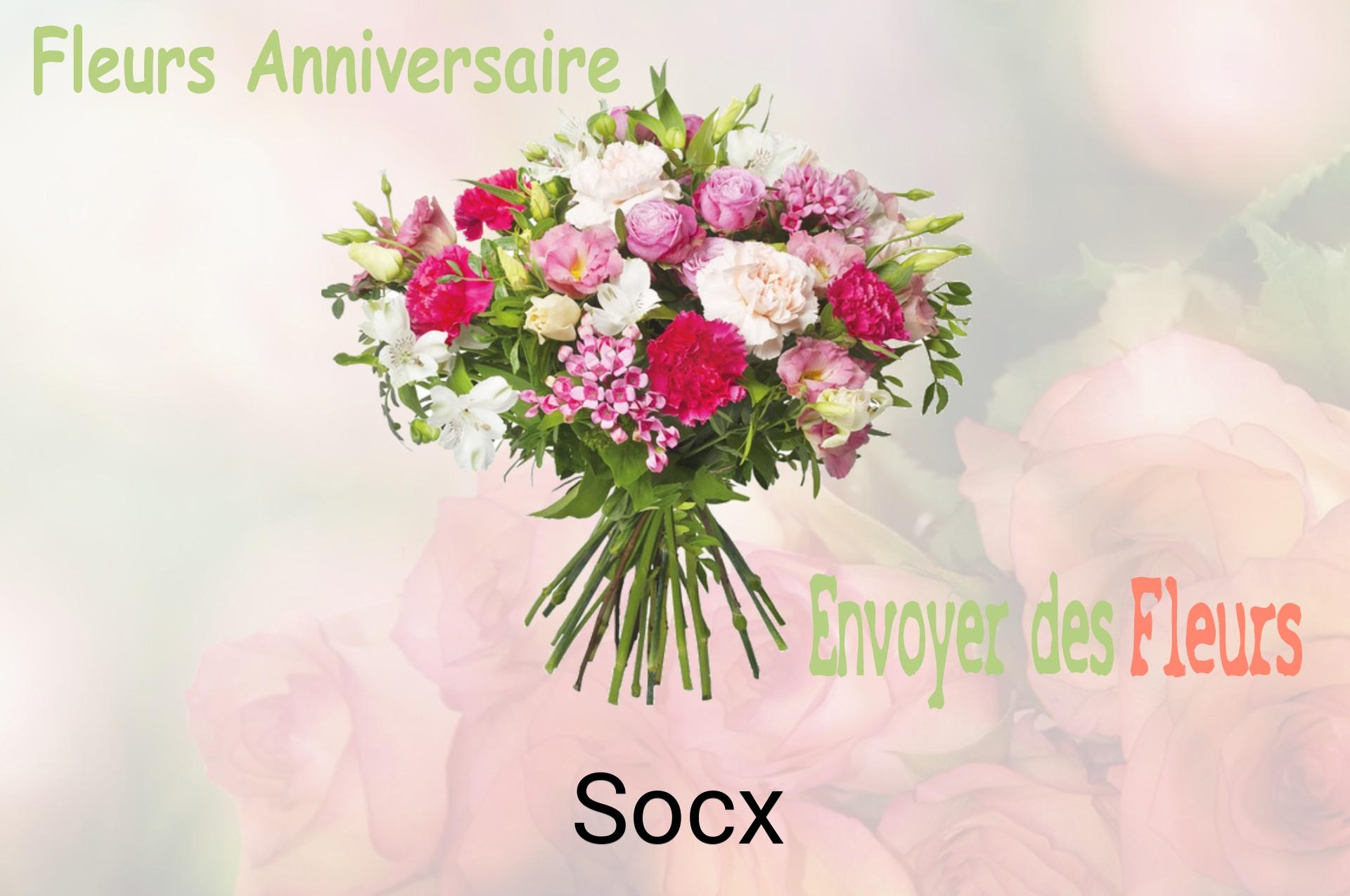 Bouquet de fleurs d’anniversaire livré à Socx